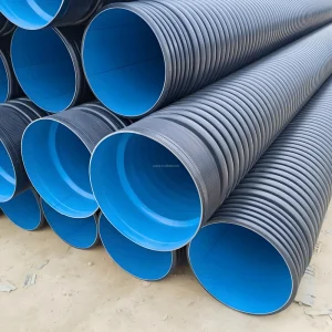 Double layer HDPE Flexible Durable Corrugated Pipe for Municipal Sewage and Stormwater Drainage