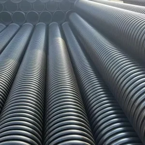 Double wall Corrugated Pipe HDPE Wound structured Wall Type B Hollow wall Corrugated Pipe Double high rib Plastic Pipe Drain