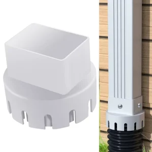 Drain Pipe Extender Connector Rain Gutter PVC Rain Gutter Downpipe Adapter Fittings