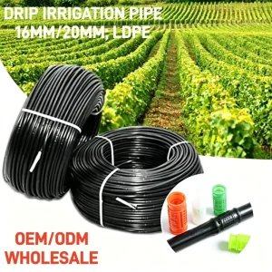 Drip Irrigation System 16mm Drip Pipe High Strength Embedded Cylinder Type Irrigation Drip Irrigation Pipes