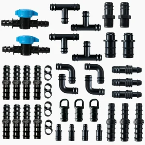 Drip Irrigation System 16mm Hard Plastic Pipe Fittings Thorny Three-way Water Pipe Joints PE Pipes