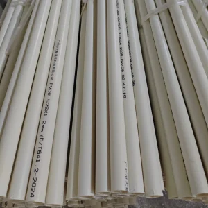 Durable 25mm PVC Pipe Nonmetallic Tubing for Wiring Protection UV Resistant Electrical Conduit High Pressure Eco Friendly
