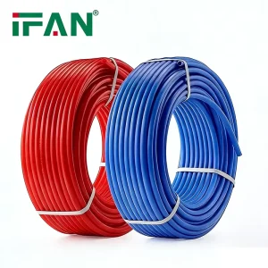 Durable ASTM Water Supply Red Blue Plastic Tubes 1/8″-2″ PEX Pipe Floor Heating Freeze Resistant PEX A Pipe