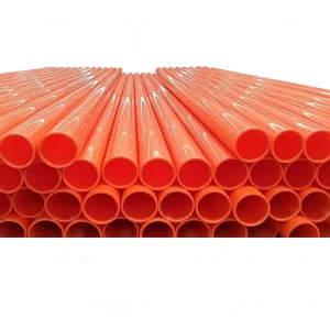 Durable CPVC High Temperature Flexible Power Pipe for Underground High Voltage Cable Protection Applications