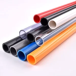 Durable Color PVC Rigid Pipe Custom Size Plastic Tube ISO9001 Certified for Water Supply and Industrial Use