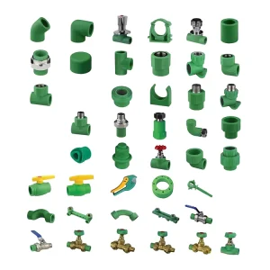 Durable Eco Friendly CE Certified 90 Degree Elbow PPR Pipe Fittings Heat Resistant High Pressure Green