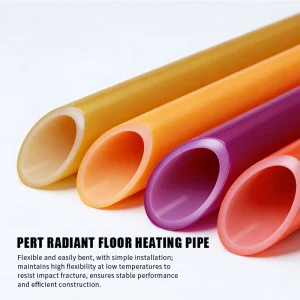 Durable Flexible PEX PERT Pipe Underfloor Heating System Water Application Corrosion Resistant 70 Year