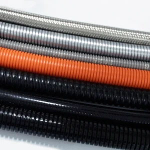 Durable Flexible Plastic Corrugated Conduit 10mm-25mm Diameter Waterproof Spiral Wrapping for Cable Protection