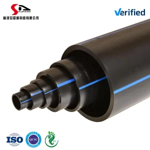 Durable HDPE 6mm Water Supply Pipe Anti-Corrosion Eco-Friendly Butt Fusion Plastic Tubes