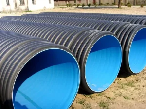Durable HDPE Double Wall Corrugated Drainage Pipe ASTM Standard SN4 SN8 Flexible