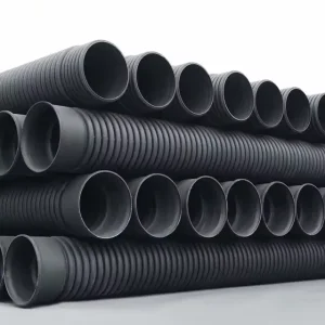 Durable HDPE Double Wall Corrugated Pipe Large Diameter Sewage Pipe for Drainage Water Rain Hose PE Polyethylene