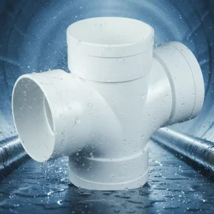 Durable High Pressure Flexible PVC Pipe Drainage Four-way ISO Standard High Flow Rate for Customized Drainage