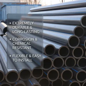 Durable PE HDPE Plastic Pipe Heat Fusion Joint for Water Supply Drainage Irrigation