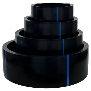 Durable PE100 HDPE High Pressure Black Plastic Pipes for Water Supply Irrigation Drainage 20mm 1600mm Diameter