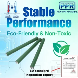 Durable PPR Custom Size PPR Pipe Corrosion Resistant PPR Water Pipe Environmentally Friendly Plastic PPR Pipe Supply System