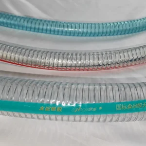 Durable PVC Steel Wire Hose with Stainless Steel Wire for Food Grade Beverage Lines High Flexibility
