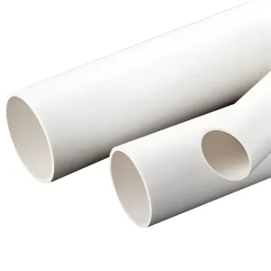 Durable PVC Water Supply Pipe 50-400 mm Diameter 2.3 mm Thickness Anti-Corrosion Plastic Tubes for Drainage