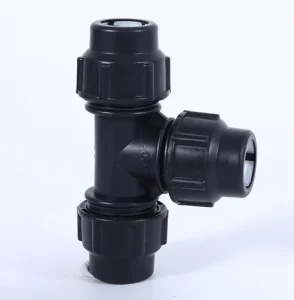Durable Plastic Pipe Fittings HDPE Compression Fitting 20 75mm OEM Custom Color High Pressure Coupling