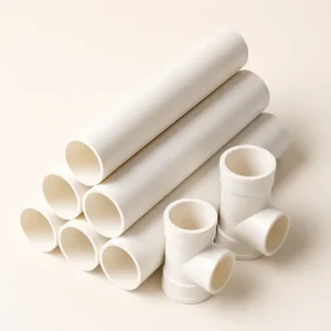 Durable Rigid PVC Pipe White Plastic Water Drainage Tube for Underground Foundation Works