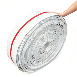 Durable UV Resistant PP Flat Hose 2.5”-4.5” White Customizable Hole Spacing for Greenhouses and Nurseries