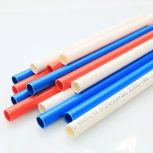 Durable and Flexible 6mm Wire Insulation PVC Conduit Medium Sized Red Blue Plastic Tubes with ASTM Standards