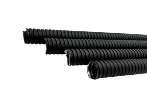 EMI Shielding LSZH Metal Flexible Hose Galvanized Steel Strip PVC Jacket Flame Retardant Anti-Corrosion Wiring Conduit