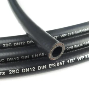 EN 857 2SC Two Wire Braided Compact Hydraulic Hose 5/16″ WP 350 Bar