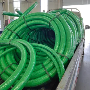 EPDM UHMWPE Chemical Corrosion Resistant Hose Reinforced Cord Spiral Steel Wire Cutting Available 10-20 Bar Pressure