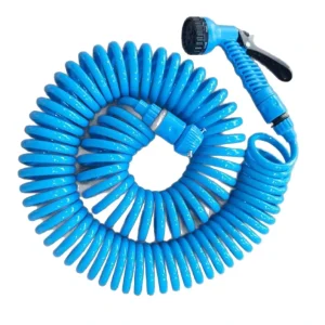 EVA Garden Water Hose with Connectors Retractable Corrosion Resistant Garden Recoil Hose Watering Hose Coil Includes Sprayer