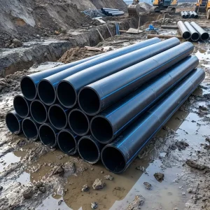 Easy Connection 7 Inch DN180mm Industrial 6.9-16.4mm Thick Walled Polyethylene PE Plastic Pipe for Domestic Water Supply