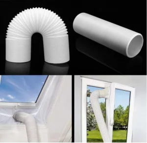 Easy Installation Convenient Anti UV Portable Spiral Plastic Exhaust Flexible Air Conditioner Hose
