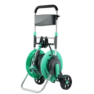 Eco friendly High Pressure Retractable Garden Water Hose Reel Cart With Wheels Garden Accessories Trollry