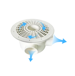 Eco friendly PVC Bottom Drain Fittings for Tilapia Farming Big Aquarium and Industrial Drain Toilet Accessory