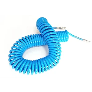Elastic Flexible PU Recoil Spiral Air Hose 8mm 10mm 12mm Polyurethane Pneumatic Coiled Tube for Pneumatic Equipment