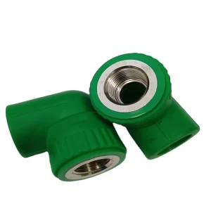 Elbow PN25 Green Plastic Brass Insert 6 Inch Pipe Fittings Ppr Fitting for Water Supply