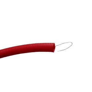 Electric Orange Tube Stress Resistance Flexible Conduit Pvc Residential Wiring Lead Wire Hose Plastic Tubes Easy Installation