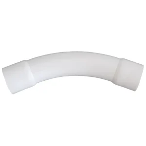 Electrical Rigid PVC Conduit Bend 1 2 in 80mm 11 Degree 400mm Radius Sweep Durable TZ PVC E 1 2