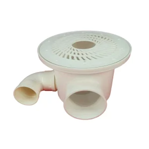 F010 Dual Drain Fish Toilet Flat Lid Spiral Design Suitable for New Fish Pond Farming to Increase Yield