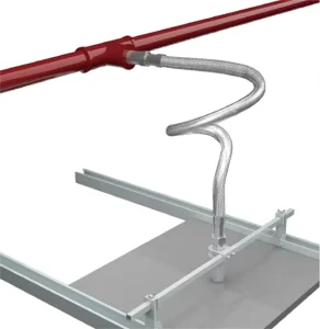 FM Fire Sprinkler System Seamless 300 Series Stainless Steel Braided Flexible Hose 15mm Diameter GB 50084 Fire