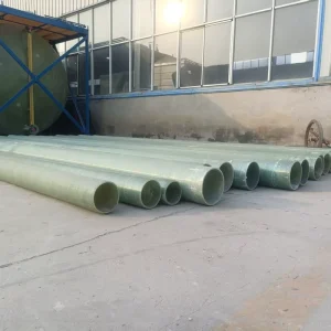 FRP GRP Fiberglass Jacking Pipe Sewage Treatment Pipeline Chemical Corrosion Resistant Custom Length Pipe