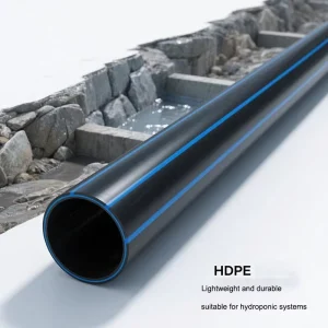 Factory 63mm 315mm Municipal Water Supply Black HDPE High Pressure Pipe Polyethylene PE 2 Inch Water Pipe