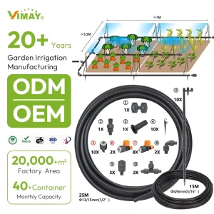 Factory Customization Micro Drip Irrigation Kit Adjustable Sprinkler Watering System For Garden Plants