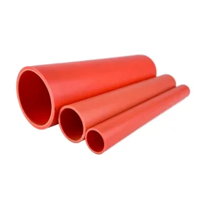 Factory Customized 1 Inch 2 Inch ISO Standard CPVC Electrical Conduit Pipe Orange Color PVC C Plastic Tube Industrial Use