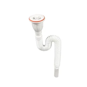 Factory Customized Bathroom Washbasin Drainage Pipe PVC Plastic Flexible Wastewater Pipe