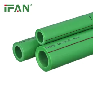 Factory DIN PPR Pipe Green Color PPR Tube 20-160mm Hot Cold Water Supply Plumbing Materials Plastic PPR Pipe
