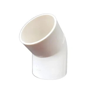 Factory Direct Durable PVC Square 45 Degree Elbow Pipe Fittings for Drainage Pipelines Flexible Plastic Industrial Use