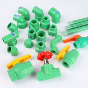 Factory Direct Full Size Green DIN Material Elbow 25mm Flange PPR Plastic Plumbing Pipe Ppr Fittings Names Material