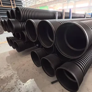 Factory Direct HDPE Double Wall Corrugated Pipe DN ID 400 SN8 Corrugated Drainage Pipe for Sewer Drainage Culvert Construction