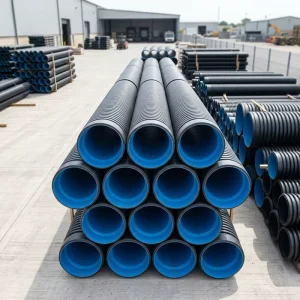 Factory Direct HDPE Double Wall Spiral Corrugated Pipe Large Diameter Underground Sewer Drainage Systems