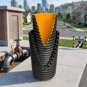 Factory Direct HDPE Double-wall Corrugated Pipe Large Diameter Underground Sewage Drain Pipe for Municipal Engineering